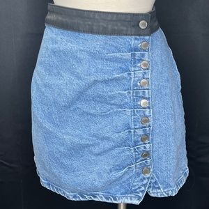 Hollister Denim Button Down Skirt